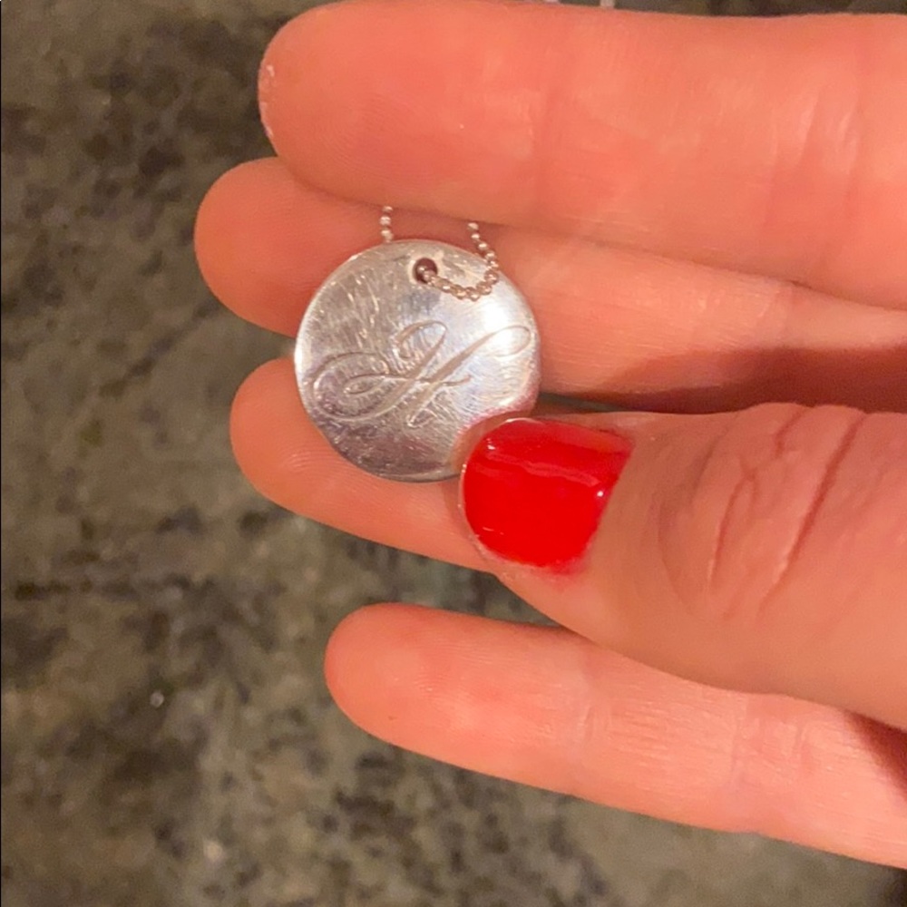 Tiffany notes alphabet disc charm